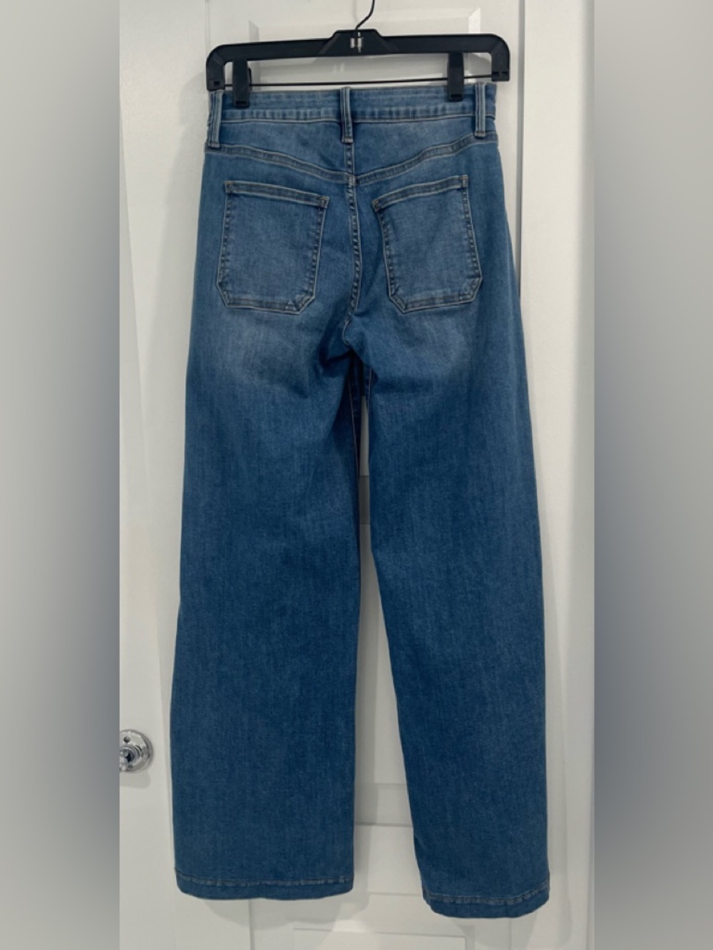 JBD  "JUST BLACK DENIM" Patch Pocket Wide Leg Jeans, Size 25 - Picture 3 of 9